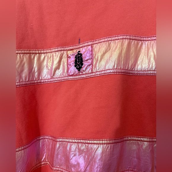 Free People Movement Oversized Away We Go Half Zip Pullover Sweatshirt Pink S128 - Picture 13 of 14